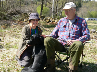 Anna-Karin, Mats och Lochy (foto: Jaana Kapuli)